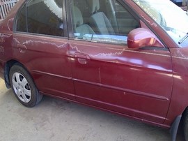 2003 HONDA CIVIC, BURGUNDY, EX, VTEC, 1.7L,  AT,  A25129